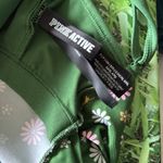 Victoria's Secret Pink Floral Green Twist Back Sports Bra Small Photo 4