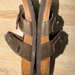 Birkenstock Mayari Mocha 38 / Size 7 Womens Brown Slip On Slides Used Photo 3