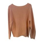 J.Crew Ribbed Stretch Crewneck Sweater Fresh Peach Size Medium Pink Photo 3