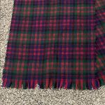Macdonald by Rodlinoch Scotland 100% Pure New Wool Plaid Scarf Red Photo 2