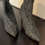 Cape Robbin  Tina rhinestone studded sock boots, black, size 8 M Photo 3