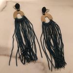 Urban Outfitters Green Long Tassel Earrings Photo 0