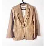 J.Crew  Collection Alfie blazer in champagne lamb leather size 4 Photo 1