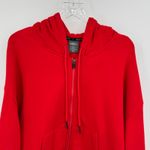 Sports Illustrated jacket women's 2X hooded sweatshirt cropped full zip red NEW Photo 2