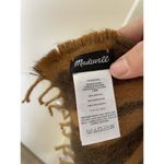 Madewell  Brown Double-sided Tassel Leopard Animal Print Knit Scarf Soft & Warm Photo 3