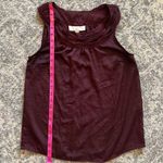 Loft Deep Purple Shell with Gathered Neckline Photo 8