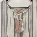 Philosophy NWT sleeveless striped peplum top with tassel tie keyhole Photo 2