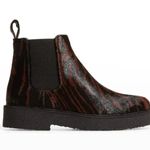 STAUD | NWOT Palamino Animal-Print Fur Chelsea Booties $425 Size 39 Photo 0