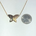 Artistry Brand Gold Tone Chunky Butterfly Pendant Boho Necklace Photo 1