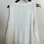 Petal and Pup Sleeveless Cotton Tie Front Romper in White Size Large Photo 6