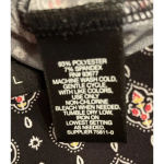 Liz Claiborne  Career Large Pull On Wide Leg Pants Black‎ Geometric Print Stretch Photo 7