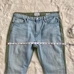 frame denim Frame Le Beau Mixed Media Green & Denim Jeans, 29 Photo 5
