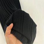 Anthropologie  Varley Malia Knit Midi Dress Black Ribbed 3/4 Sleeve Size XL Photo 9