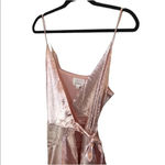 Lost + Wander Mademoiselle Pink Satin Wrap dress Ruffle Mini Dress coquette girl Photo 2