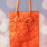 Silk shoulder bag Orange Photo 2
