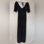 Altar'd State  Glitter Shimmering Black Jumpsuit Party NYE XSmall Photo 2