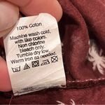 Madewell Maroon Palm Tree Courier Button Down Short Sleeve Top Shirt size Small Photo 8