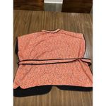 J.Jill  Belted Quilted Ruana Sunset Paisley Front Tie Vest Jacket S-L one size Photo 3