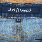 Driftwood Jeans Womens 29 Embroidered Flower Distressed Blue Denim Skinny Photo 9