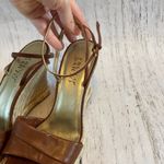 Franco Sarto Brown Leather Wedge Espadrille Photo 1