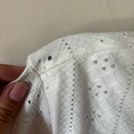 SheIn Eyelet Detail White Cap Sleeve Mini Dress casual Women's size medium Photo 3