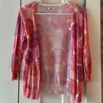 Old Navy  Pink and Purple Floral Flower Design Cardigan Photo 0