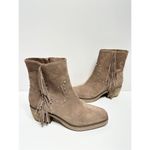 Sam Edelman  Bernie Boots Womens Size 5.5 Suede Fringe Detailing Zip Western Photo 1