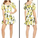 English Factory Lemon Puff Sleeve Mini Dress Photo 1