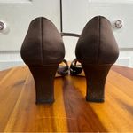 Caparros  Savannah Chocolate silk heels size 8.5M Photo 1