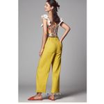 Anthropologie Maeve Colette Linen Blend Crop Wide Leg Pants New 27 Photo 1