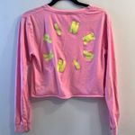 PINK - Victoria's Secret Victoria Secrets Pink Women's Long Sleeve Pink Crop Top Photo 3