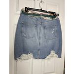 H&M x &Denim Size 12 Blue Distressed Destructed Mini Skirt and Scarf Photo 2