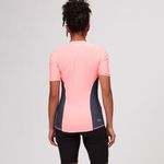 Tyr. Competitor Short Sleeve Top Size XL Coral Gray Zip Activewear Triathlon Photo 1