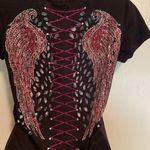 Biker Clothing Co. Rhinestone Wings V Photo 2