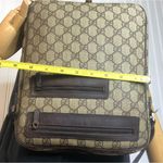 Gucci Supreme Coated Canvas and Leather Crossbody Messenger Shoulder Bag Vintage Photo 13