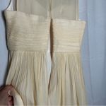J.Crew Clara 100% Silk Vanilla Chiffon Bridesmaid Dress Size 0 Photo 3
