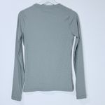 Athleta Uptempo Sage Green Long Henley Sleeve Jersey Ribbed Top Small Photo 7