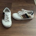 Steve Madden  Fone White and Leopard Print Women's Sneakers Casual Everyday FLAWS Photo 1