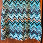 BKE Teal Chevron Tank Top Small Photo 2
