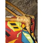 Sun N Sand Vintage Large Doctors Cotton Rhino Handbag Tribal Buckle Bag Photo 3