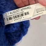 English Factory  Cobalt Blue Chunky Knit Women’s Sweater Vest Acrylic Material M Photo 6