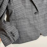 J.Crew | Women’s One Button Gray Plaid Blazer Size Large Photo 3