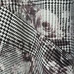 RACHEL Rachel Roy Black White
Glen Plaid Purple Floral Surplice Midi Dress Size 2 Photo 5