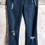 Guess  Womens Jeans Sz 24 Ripped Dark‎ Blue Stretchy Skinny Curvy Photo 0