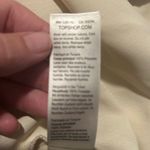 Topshop  Cream Wrap Belt Blouse Deep V-Neck Size 6 NWT Photo 9