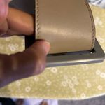 Marc Jacobs  Made in Italy Light Gray Leather Hobo Bag with Tan Strap Photo 8