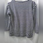 Madewell  Women's Navy and White Striped Cotton Top Size Small Photo 2