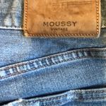 Moussy Vintage Distressed Ripped Jeans Women’s Size 27 Blue Denim Straight Leg Photo 4