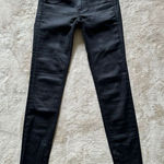 Rag and Bone Women's Dark Wash Zipper Capri Black Denim Size 24 Photo 0