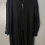 Calvin Klein Black Knit Zip-Front Dress - Size Small Photo 0